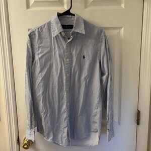Ralph Lauren Navy and White Striped Shirt
